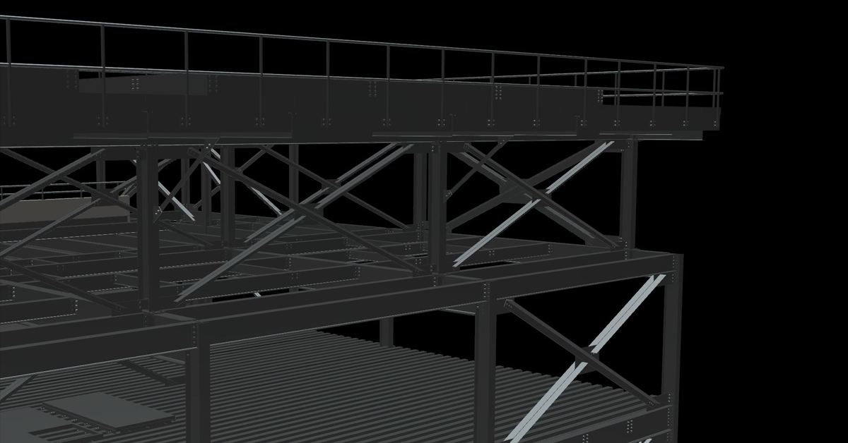 Steel Structure with Walkway Steel by ADSL Group